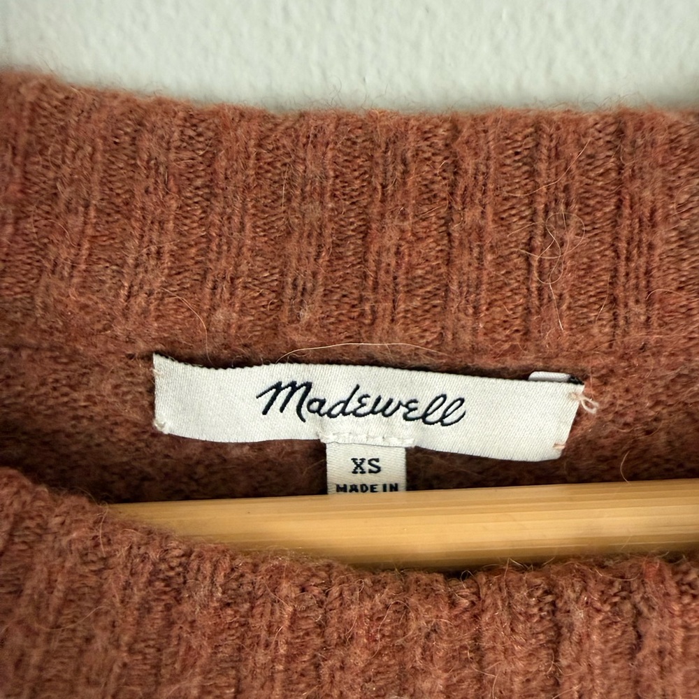 Madewell Payton Merino Wool and Alpaca Blend Colorblock Sweater - Picture 7 of 13